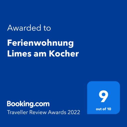 Ferienwohnung Limes am Kocher Huttlingen Exterior foto